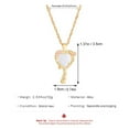 thumbnail image 6 of tegongse Vintage Mirrored Pendant Necklace Long Chain for Women Princess Choker Clavicle Chain Wedding Party Jewelry Birthday, 6 of 19