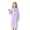 Light Purple, variant on Girls Kids Waterproof Hooded Long Raincoat with Front Buttons for School Travel Daily Casual Rainwear One Size