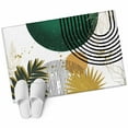 thumbnail image 6 of Green Yellow Boho Bathroom Rug Washable 2x3 Entryway Rug Non Slip Modern Abstract Geometric Front Door Mat Low Pile Indoor Doormat Throw Floor Carpet for Kitchen Bedroom Entrance, 6 of 8