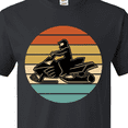 thumbnail image 4 of Inktastic Snowmobile Retro Sunset T-Shirt, 4 of 5