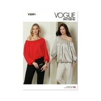 Vogue Sewing Pattern 2091 - Misses' Top with Length Variations, Size: A (XS-S-M-L-XL-XXL)