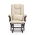thumbnail image 6 of Storkcraft Tuscany Glider and Ottoman with Lower Lumbar Pillow, Espresso Finish with Beige Cushions, 6 of 7