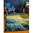 thumbnail image 3 of Unique Loom Tapis Abstrait Moderne Lyon 6' x 9' Rectangle Vert Clair/bleu, 3 of 10