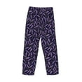 thumbnail image 4 of Kdxio Lavender Flowers Print Men's Sleep Pajama Pant Lounge Pants with Pockets, 4 of 8