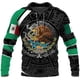 thumbnail image 3 of Sudadera con capucha con estampado 3D de la bandera mexicana, sudadera con capucha informal azteca mexicana, sudadera con capucha deportiva de gran tamaño con estampado completo para hombre, 3 of 4