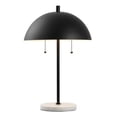 thumbnail image 5 of JONATHAN Y Ella 20.7" Dome Metal with Marble Base LED Table Lamp, Black/White, JYL1071B, 5 of 8
