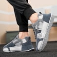 thumbnail image 2 of CORASUN Men's Chunky Platform Sneakers, Breathable Mesh Patchwork Casual Shoes, Lace Up Non Slip Walking Shoes, 2 of 3
