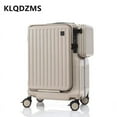 KLQDZMS Carryon Travel Luggage Front Opening Laptop Boarding Case USB