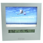 Digital Reusable Baby Advent Calendar Day Timer & Countdown Clock with 4x6 Picture Frame, Countdown Pregnancy Days to New Baby or Countdown Days till Christmas