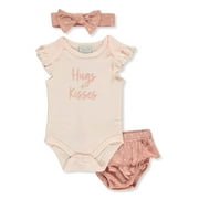 Rene Rofe Baby Girls' 3-Piece Layette Set (Newborn)