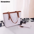 thumbnail image 3 of Bolso de mano Montana West Large de cuero para mujer MWC2-0282TN, 3 of 6
