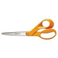 thumbnail image 2 of Home And Office Scissors, 8" Long, 3.5" Cut Length, Orange Offset Handle | Bundle of 10 Each, 2 of 2