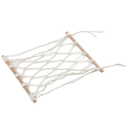

Mgaxyff MacrameFruitHammock Hand Crafted HangingFruitHammock 40cm Long Multifunction Nordic Style Pure Cotton with Hook for Kitchen for