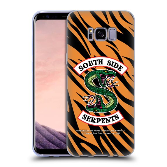 Head Case Designs Officially Licensed Riverdale South Side Serpents Tiger Print Logo Soft Gel Case Compatible with Samsung Galaxy S8+ / S8 Plus