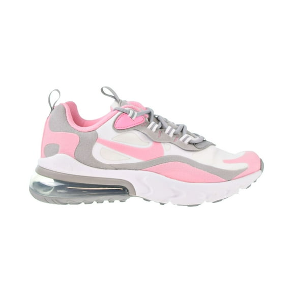 Nike Air Max 270 React Big Kid's Shoes White-Light Solar Flare Heather-Pink bq0103-104
