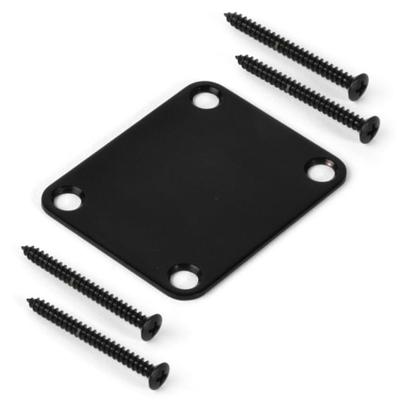 Golden Age Neck Mounting Plate, Black, with screws