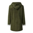 thumbnail image 3 of Ketyyh-chn99 Veste Bomber Rouge Cardigans pour Femmes Ouvert à Capuche Cardigans Manteaux d'Hiver avec Poche, 3 of 4