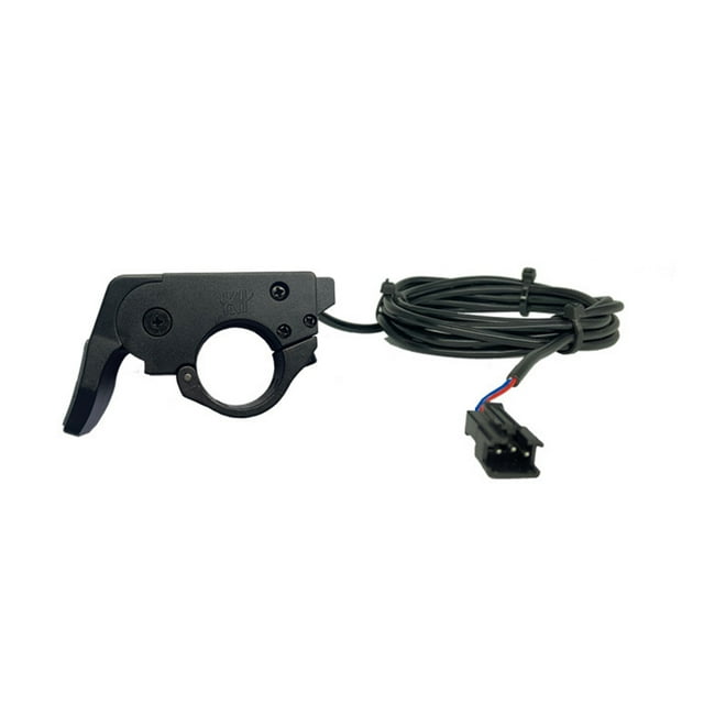 TT-009 Universal Ergonomic Quick Thumb Throttle for Electric Bike Conversion - PC+ABS Construction, 12V-72V Compatibility, Left/Right Installation - SM Plug (1.8m Cable) or WP Plug (0.25m Cable)