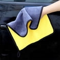 thumbnail image 3 of Toalla de coche de vellón coral Toalla de lavado de coche Trapo de fibra Toalla de coche de doble cara de dos colores absorbente espesada, 3 of 3