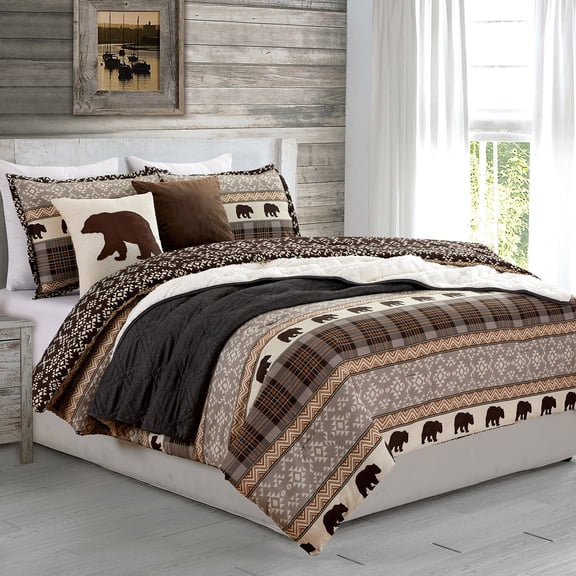 Harpar Lane Grizzly 6-Piece Comforter Set Adult