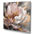 thumbnail image 2 of Designart "Marble Pink Gold Peony Flower II" Floral Peony Wall Art Print, 2 of 5