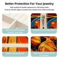 thumbnail image 3 of Basketball Travel Portable Square Jewelry Box Earring Necklace Bracelet Organizer Storage Display Case Holder Stand Box Display, 3 of 6