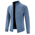 thumbnail image 2 of Suéter de otoño e invierno, cárdigan de punto con cuello alto para hombre, 2 of 4