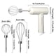 thumbnail image 5 of Advancent Batidor de huevos inalámbrico eléctrico de mano de 20W batidor de crema recargable por USB mezclador de 3 engranajes batidor de huevos de Herramientas y accesorios para hornear blanco Advancent HA007549-01B, 5 of 6