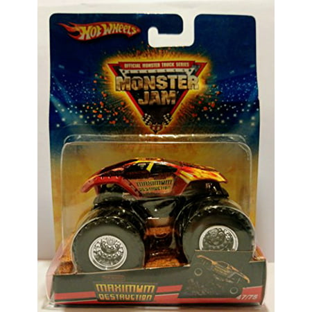 Hot Wheels Monster Jam 2009 Maximum Destruction (Red) 47/75 Monster Truck 1:64 Scale