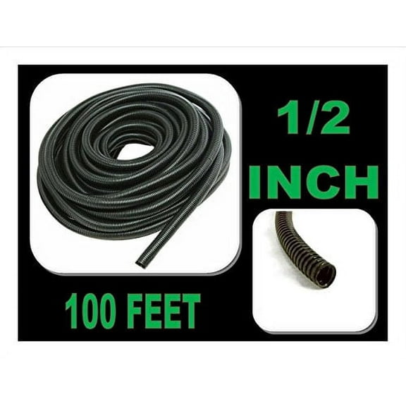 100 FT 1/2" INCH Split Loom