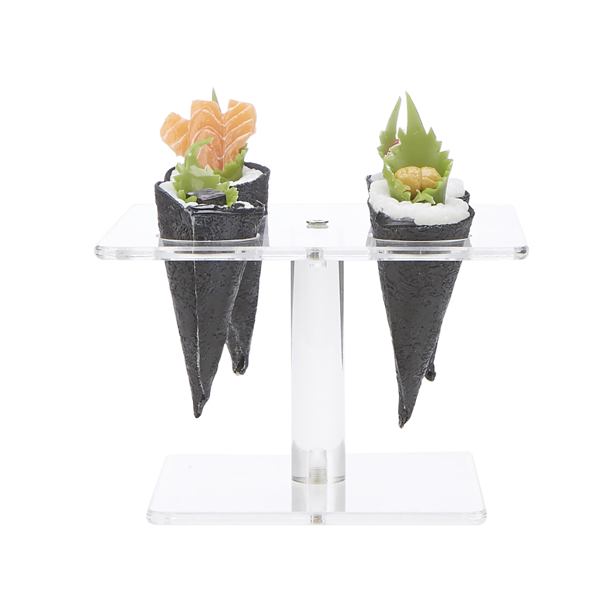 Mind Reader Acrylic Food Cone Display Holder, Ice Cream Cone Holder, 4Slot Cone Holder, Sushi