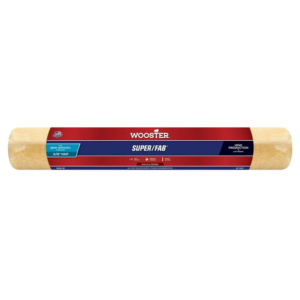 Funda para rodillo de pintura Wooster R239-18 Super/Fab, 18 pulgadas 3/8 pulgadas, Nap