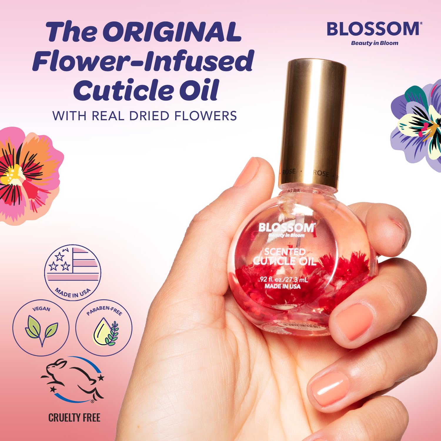 Blossom Strawberry Scented Cuticle Oil, 1 fl oz photo 5