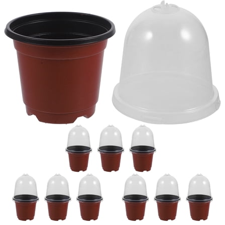 10 Sets Plant Pots Indoor Garden Pot 16.00X9.10X9.10CM
