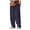 Navy, variant on BLCHUNen Sweatpants for Men Drawstring Elastic Waist Corduroy Outdoor Daily Casual Active Athletic Sports Pants