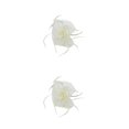 thumbnail image 1 of pitrice 1/2/3/5 Maille Fascinator Femmes Coiffure Prom Maquillage Nuptiale Scène Réglable Performance Photo Coiffe Fille Bande de Cheveux Beige 2PCS, 1 of 6