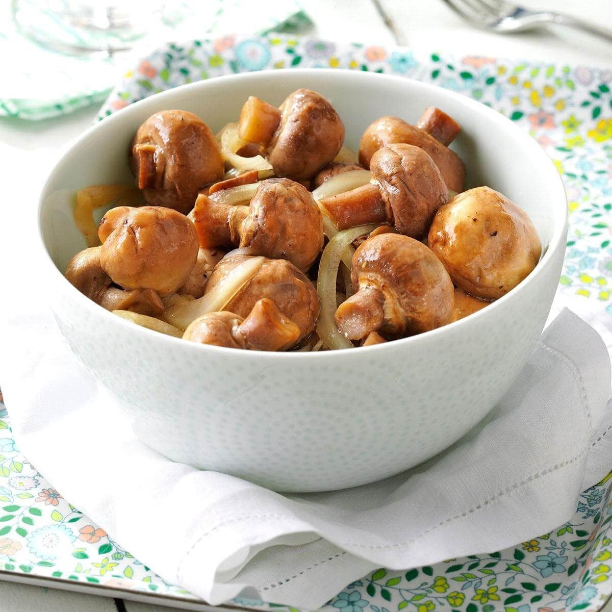 Pickled Mushrooms with Garlic and Spices 160z. Four (4) Glass Jars