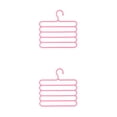 thumbnail image 1 of maskred 1pc 5 Layers S Shape MultiFunctional Clothes Hangers Pants Scarf Tie Belt Towel Holder Storage Hangers Multilayer Cloth Rack Coffee 2Set, 1 of 1