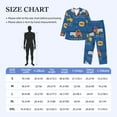 thumbnail image 6 of Kll Construction Vehicles Sleepwear Mens Flannel Pajamas,Long Cotton Pj Set, 6 of 9