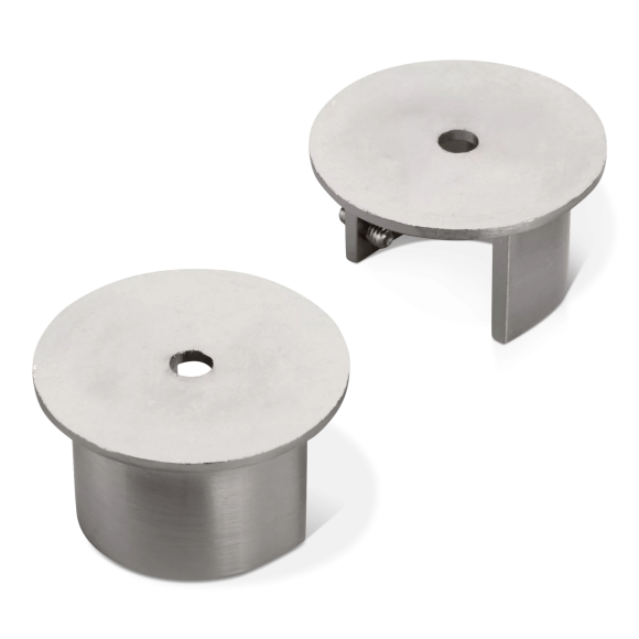 Bouclair Brushed Nickel Wall-to-Wall Brackets