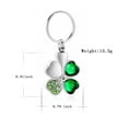 thumbnail image 3 of Crystal Heart Clover Pendent for Ashes and Chain Urn Keychain Lockets for Human Pet Ashes Holder Cremation Jewelry for Ashes, 3 of 6