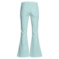 thumbnail image 3 of OOOUM Girls High Waist Flare Pants Stretch Fabric Slim Fit Bootcut Jeans Casual Daily Fashion Outdoor Relaxed Denim Bottoms Mint Green2 9-10 Years, 3 of 7