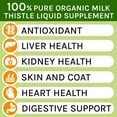 thumbnail image 4 of Milk Thistle for Dogs and Cats - Liver Support Supplement - Canine Hepatic Care - Cat & Dog Liver Cleanse - Liquid Milk Thistle Drops for Pets - Liver Protection & Defence - Made in USA - 2 fl oz, 4 of 7