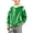 Green, variant on Toddler & Teen Boys Hooded Varsity Jacket Trendy Handsome Letterman Coat Spring Fall Baseball Jacket Streetwear & Back to School Clothes