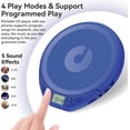 thumbnail image 2 of Gueray Portable CD Player for Car with Earphones LCD Display, Personal Disc CD Players&nbsp;for&nbsp;Home, Sports Supports MP3 WMA PROG & Memory Function, 2 of 9