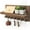 Brown, variant on Rebee Vision Key Holder for Wall with Shelf - Key Rack Mail Organizer with 7 Hooks for Home Decor (Gray, 15-inch)