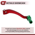 thumbnail image 4 of Palanca de cambio de motocicleta plegable para Kayo T6, palanca de cambio de pedal de aleación de aluminio en tonos rojo, verde y plateado, 4 of 6