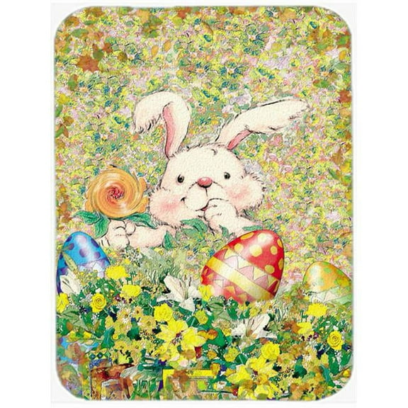 Easter Bunny & Eggs Mouse Pad, Hot Pad or Trivet