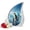Penguin-4, variant on VALERASH Penguin Urns for Human Ashes - Blue Teardrop Urn for Ashes for Women & Man Mini Memorial Urns for Mom & Dad- 3 Inch