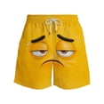 thumbnail image 3 of uublik Swim Shorts Men Swim Trunks Quick Dry Surfing Beach Shorts Drawstring Funny Sports Shorts Yellow, 3 of 4